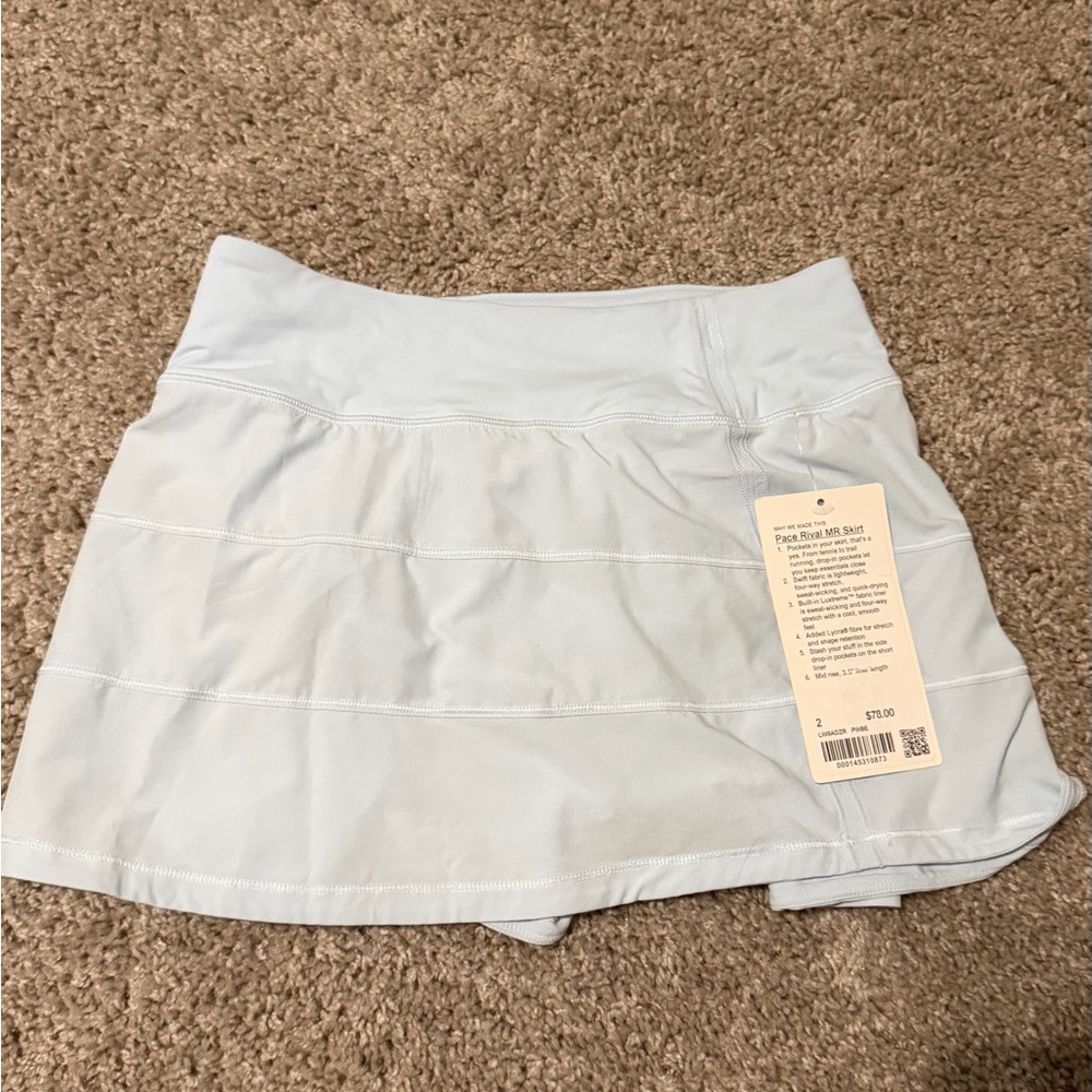 Light Blue Lululemon skirt size 2